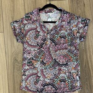 Floral Patterned Women's Top